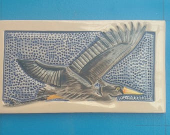 Great Blue Heron, Subway Tile, Handmade, Decorative, Backsplash, Birders
