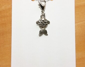 Goldfish Progress Keeper, Knitting Marker, Crochet Stitch Marker, Removable Stitch marker, Zipper Pull for your Project Bag