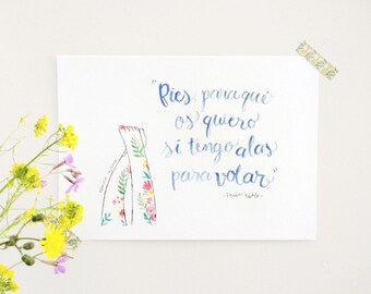A4 Print "Frida wings" by esencia custome