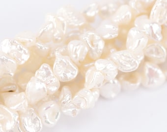 8mm White Keishi Pearls (P16)