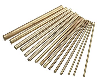 15pcs/set 100mm Length Brass Rod Bar for DIY Watch Tools Parts Handmade Crafts DIY Material Supplies 2/3/4/5/6/7/8mm