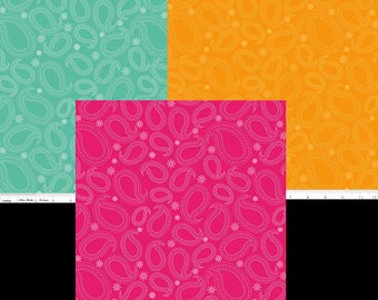 Primavera Fabrics by Riley Blake & Patty Young 3 Color Choices of Paisley Pattern C5744