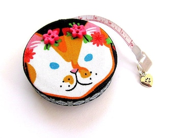 Tape Measure Flowers and Cats Retractable Measuring Tape