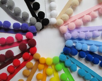 Jumbo Pom Pom Trim 2 Metre Length