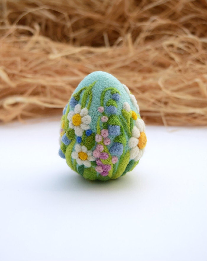 Easter Eggs Felted Wool Ornaments Easter Decorations Easter