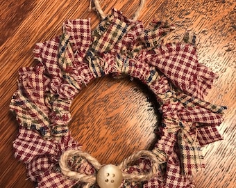 Homespun Wreath Ornament