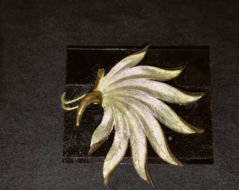 Vintage HOBE Goldtone/Silver Brooch