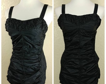 Incredible Vintage Black Janzten Bathing Suit