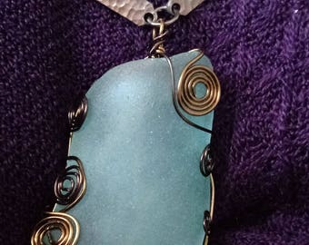 Brass Seafoam vintage assemblage