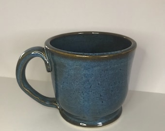 Handmade ceramic mug - rustic blue