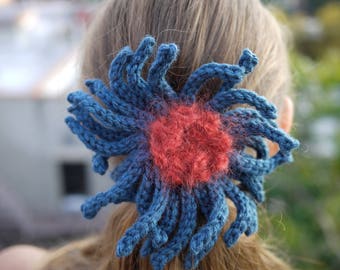 Wild Flower Hair Elastic Ponytail Holder