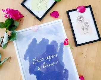 Poster "Once upon a time" A4 size