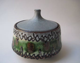 Vintage Carstens Tonnieshof West Germany Lidded Container Jar
