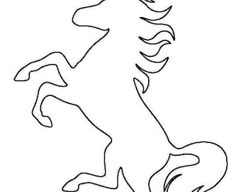 Unicorn-Full- Stencil Made from 4 Ply Mat Board