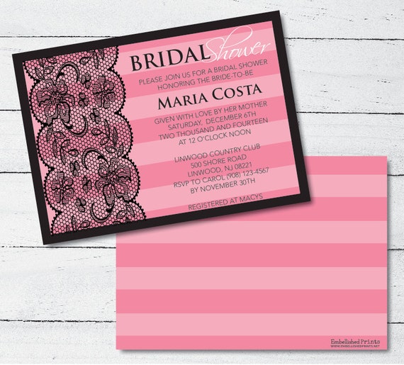 Victoria Secret Bridal Shower Invitations 4