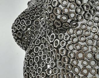 Abstract Metal wall art sculpture home decor female nude torso iron steel