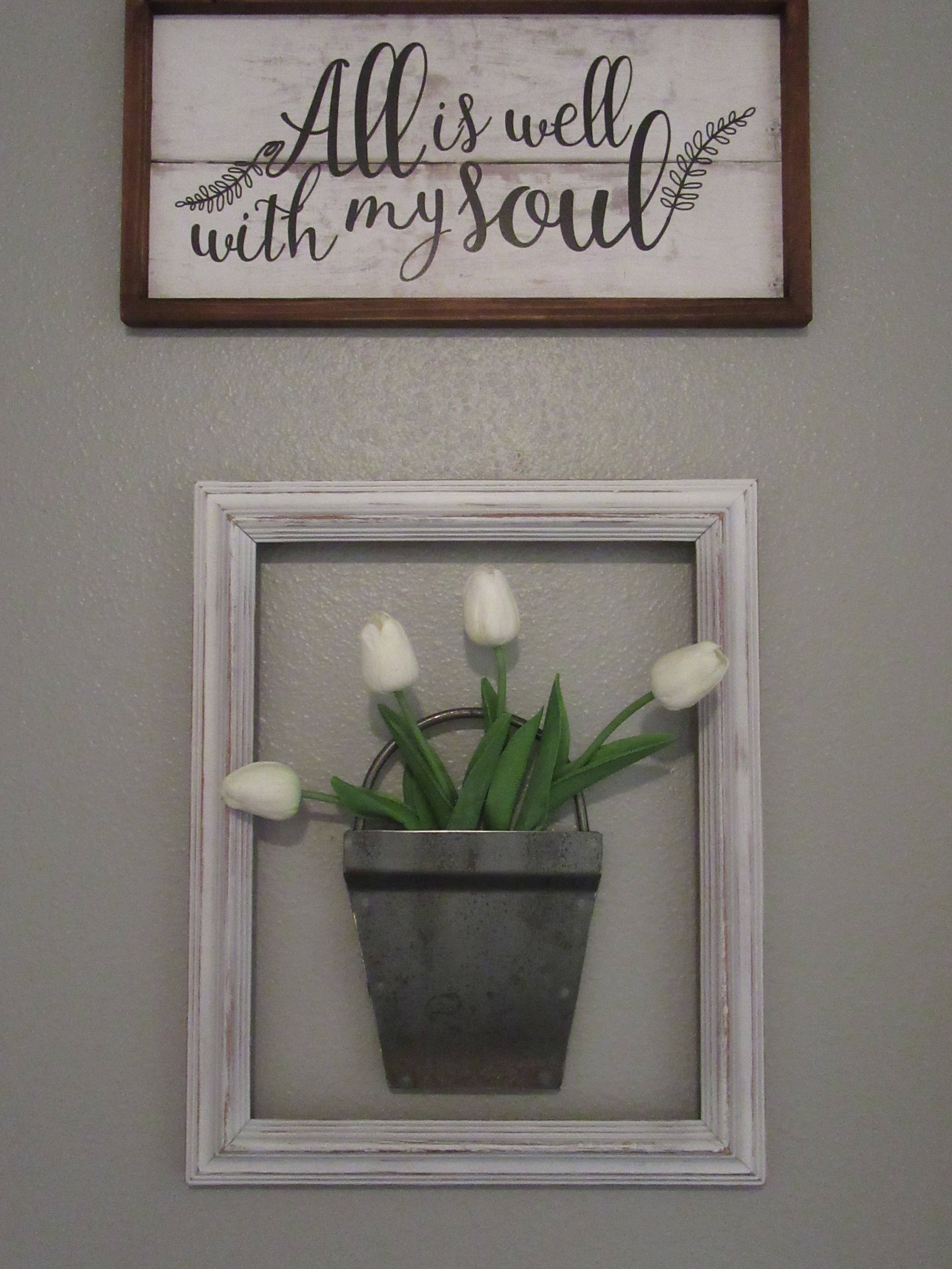 Small Metal Bucket Wall Planter Home DecorHandmade Bucket