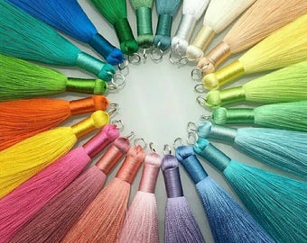 8cm Silk Tassel Jewelry Accessories/accessories parts/diy accessories/hand made/jewelry making/diy jewelry/crafting/FREE SHIPPING