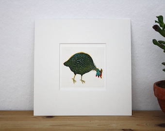 Original illustration of "Fowl" - gouache