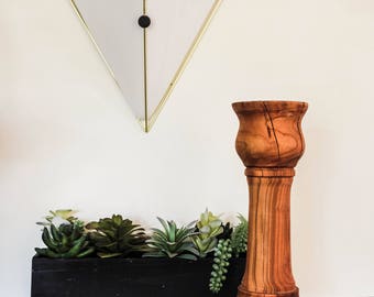 Medium Wood Candlestick From A Tree Named Nando