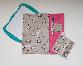 Slate with cloth pouch