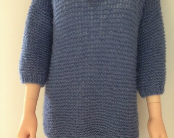 Hand knitted oversized sweater