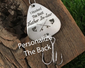 Father In Law Gift I Hooked the Best Father In-law Fishing Lure Gift Wedding Fishing Lure Father In-law Gift Mens Gift Grandpa Parent To Be