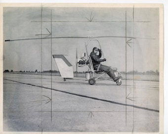 A frame plane airplane helicopter vintage photo