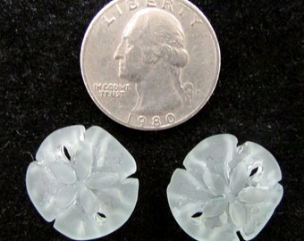 Sea Glass Sand Dollar (Mint), 2-piece
