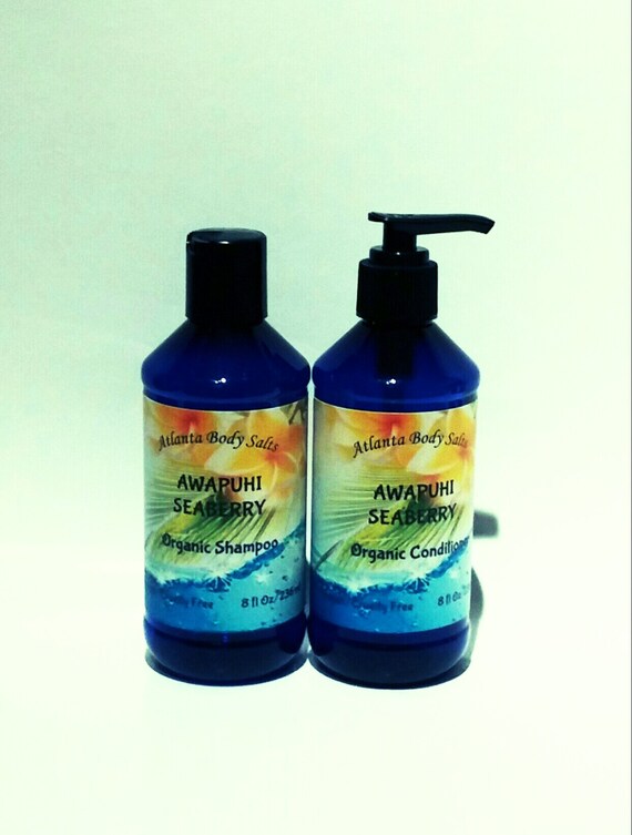 Awapuhi Seaberry set organic shampoo organic conditioner vegan