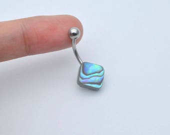 belly button rings Abalone Shell navel ring,beach belly ring,gift for her