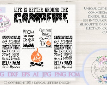 Camp rules svg | Etsy