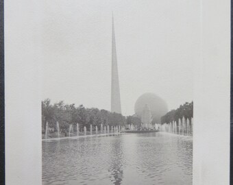 1939 New York World's Fair Multi Photo Album Page - Free Shipping