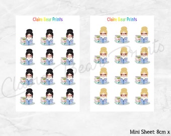 READING GIRLS Planner Stickers (4 options)