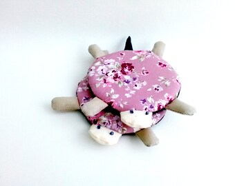 Coasters, Turtle Coasters, Drink Coasters, Fabric Coasters, Mug Coaster, Mug Cozy, Floral Coaster - Housewarming Gift