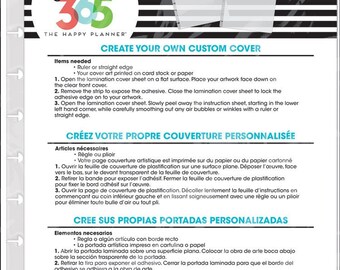 The Happy Planner - Create 365 - Me and My Big Ideas - DIY Laminated Covers - Classic