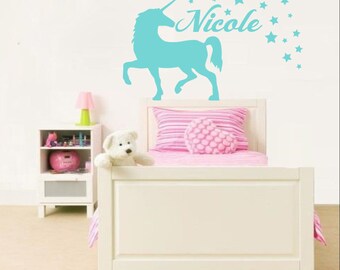 Unicorn Wall Decal Name Sticker Personalized Custom Decals Vinyl Art Home Decor Girls Bedroom Decor Nursery Unicorn Wall Decal Name Sticker Personalized Custom Decals Vinyl Art Home Decor Girls Bedroom Decor Nursery