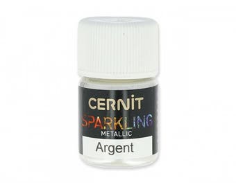 For polymer Cernit Sparkling Silver metallic mica powder