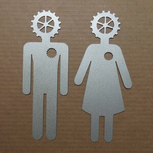 Man - Woman Metal Sign Bathroom Restroom Door Male Female Gender His Mens And Womens Signs mens and womens bathroom signs. Man - Woman Metal Sign Bathroom Restroom Door Male Female Gender His Mens And Womens Signs