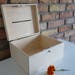 Wedding Wooden Card box with Slot | Wood Wedding Card Box with key | Wedding Money Box | Wedding Box for Cards I Guest Card Container, wood