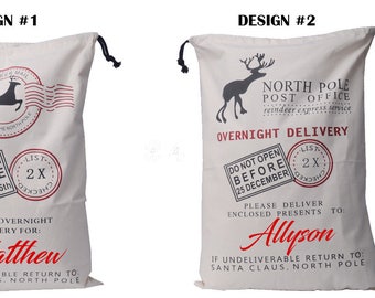 Santa Sack - Christmas Sack - Christmas gift - Personalized Santa Sack - Santa Bag - Christmas
