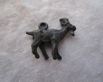 Antique Silver Billy Goat Charm Bracelet Charm Crackerjack