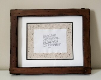 Typewritten Wedding Vows Sheet