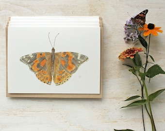 Painted Lady Butterfly Watercolor Cards