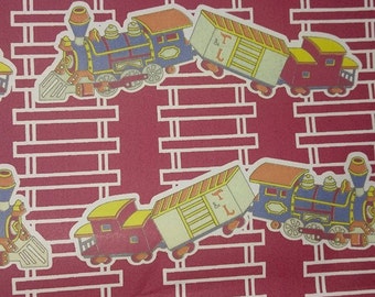 Vintage Train Wrapping paper/Shelf liner