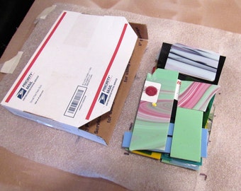 Glass Scrap Fusing 96 COE Flat Rate Bulk All Colors Wholesale Fused Glass Supplies Pieces Jewelry Making Supplies Destash CrazyCoolStuff