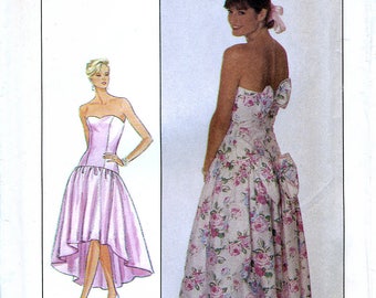 Simplicity 9011 Vintage 80s Sewing Pattern for Misses' Dress - Uncut - Size 20
