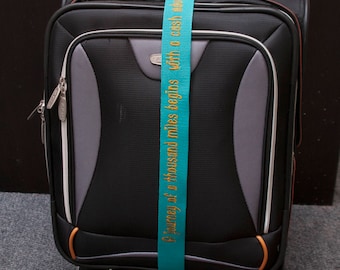 personalized embroidered luggage straps