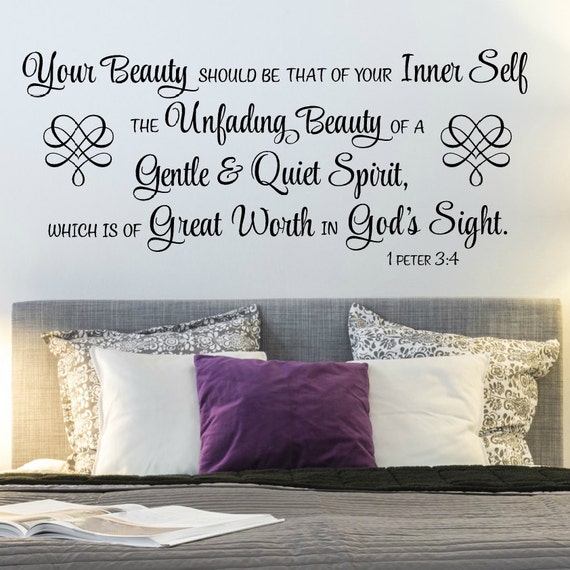 Scripture Wall Decal Quote Religious Scripture Wall Decal Quote Religious