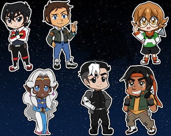 Space Lion Pilots Stickers & Keychains